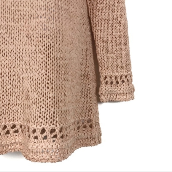 Soft Surroundings Peach Chunky Knit Tunic … - Picture 4 of 8